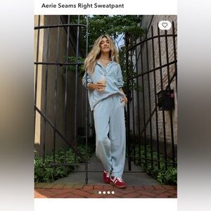 Aerie Seams Right Barrel Sweatpants